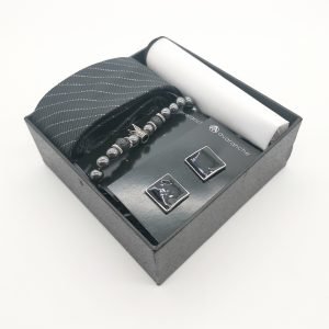 black and white striped mini style box